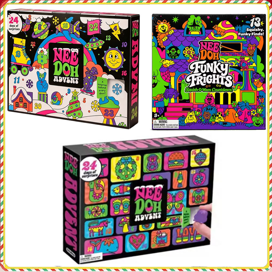 Advent Calendar Gift - NeeDoh 2026, Kalender Advent Boneka 3D