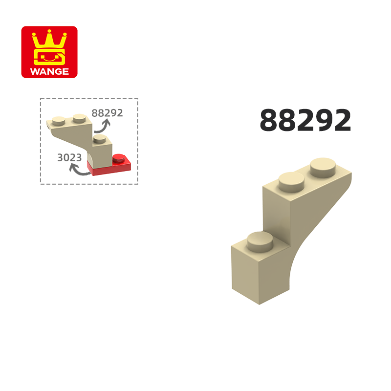 Lego Set City - WANGE 88292 100g/94PCS 1x3x2 Arch dengan