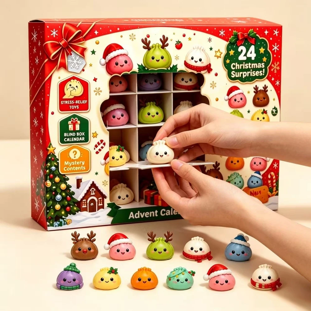 Advent Calendar Gift - Kalender Advent Bentuk Pangsit yang Lucu