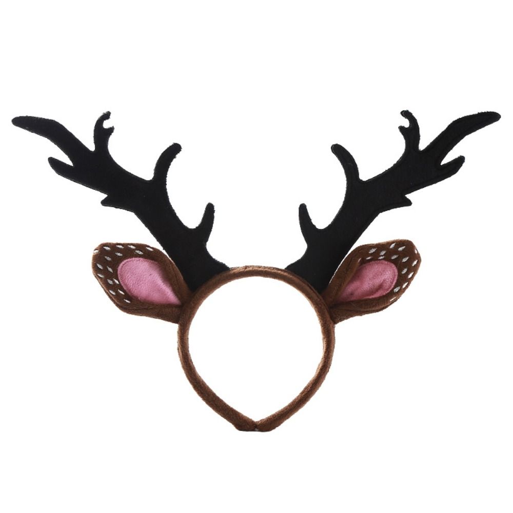 Reindeer Antlers Headband - Bando Natal Berkilau Motif Rusa, Bola,