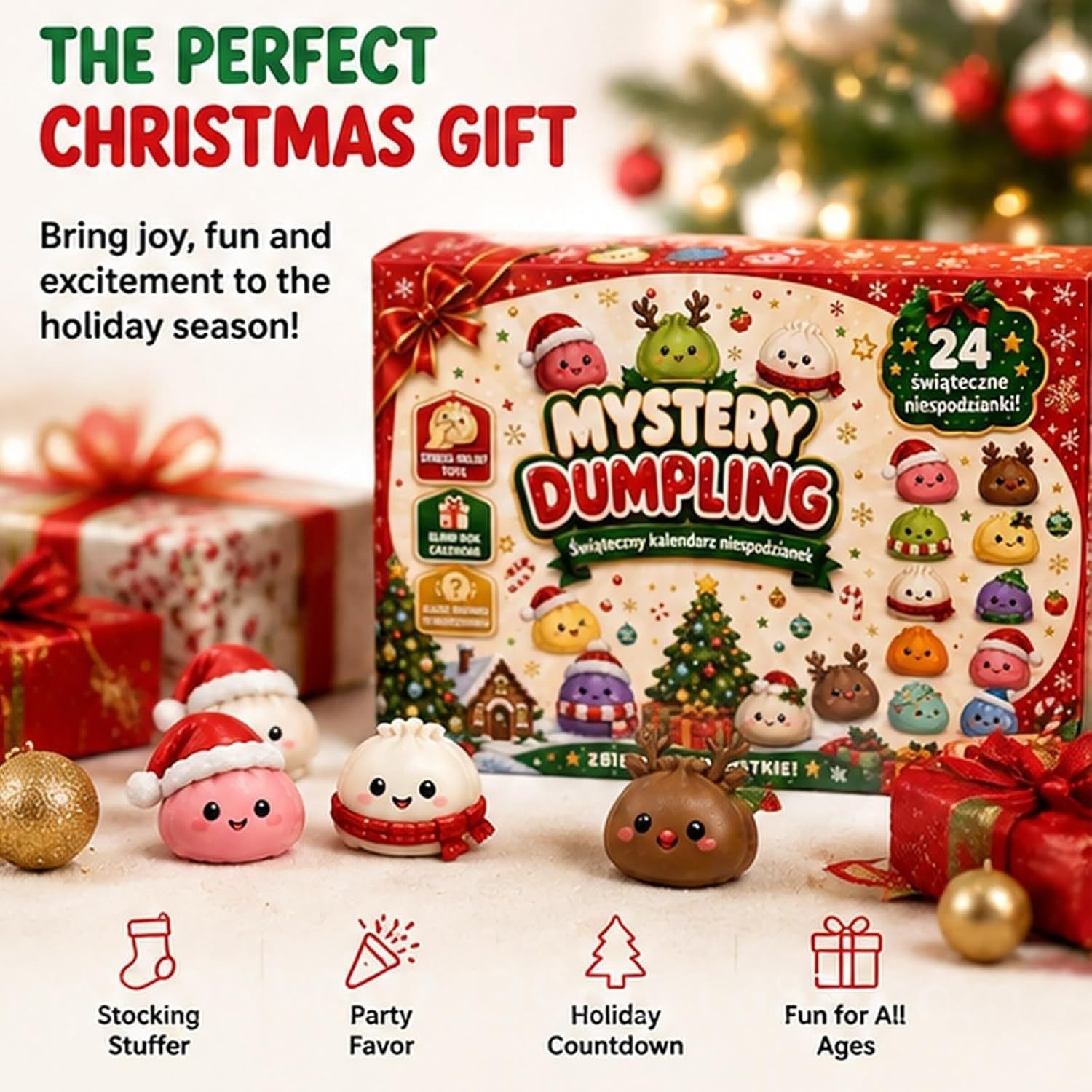 Advent Calendar Gift - Kalender Advent Natal 24 Kotak Kejutan