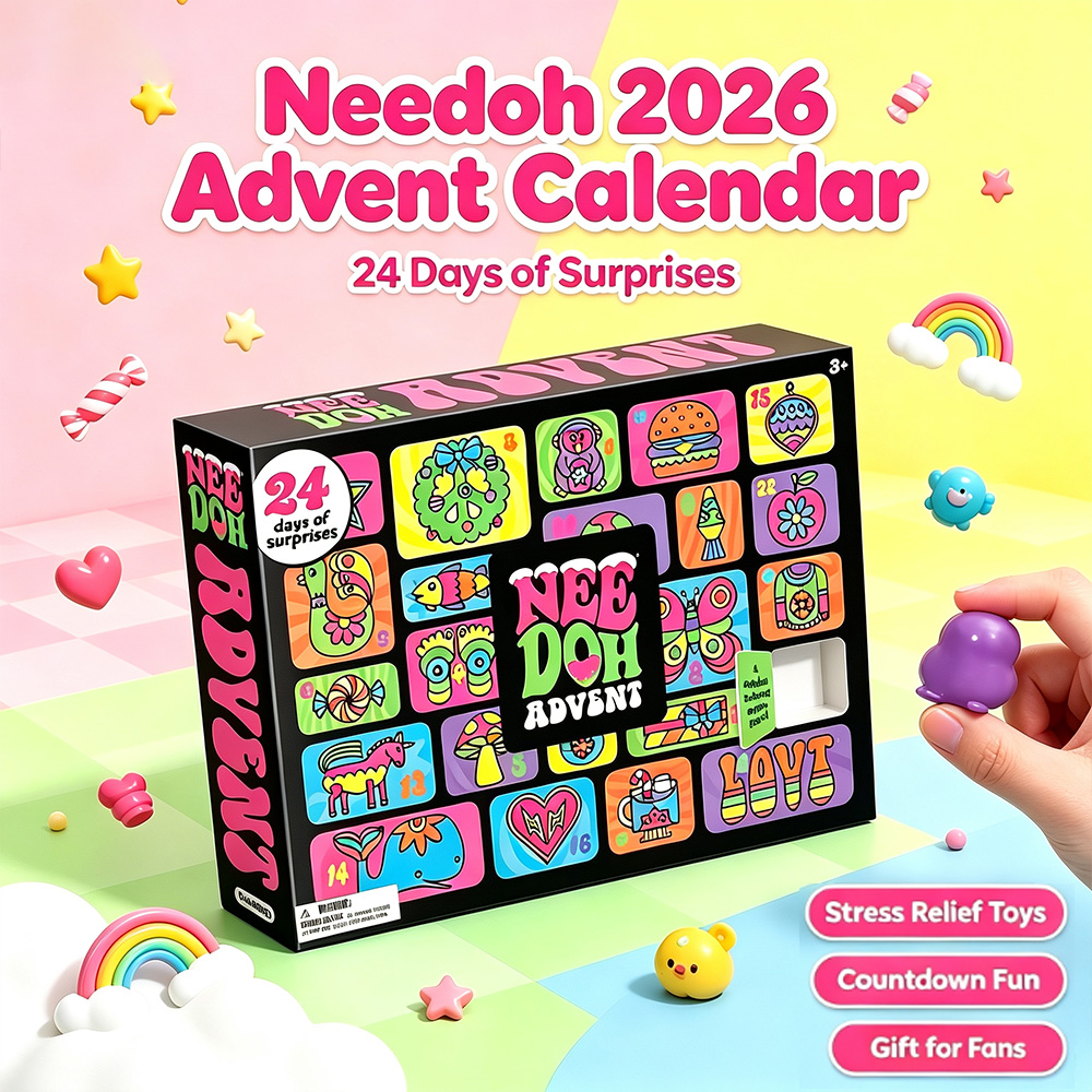 Advent Calendar Gift - NeeDoh 2026 Kalender Advent 24 Hari