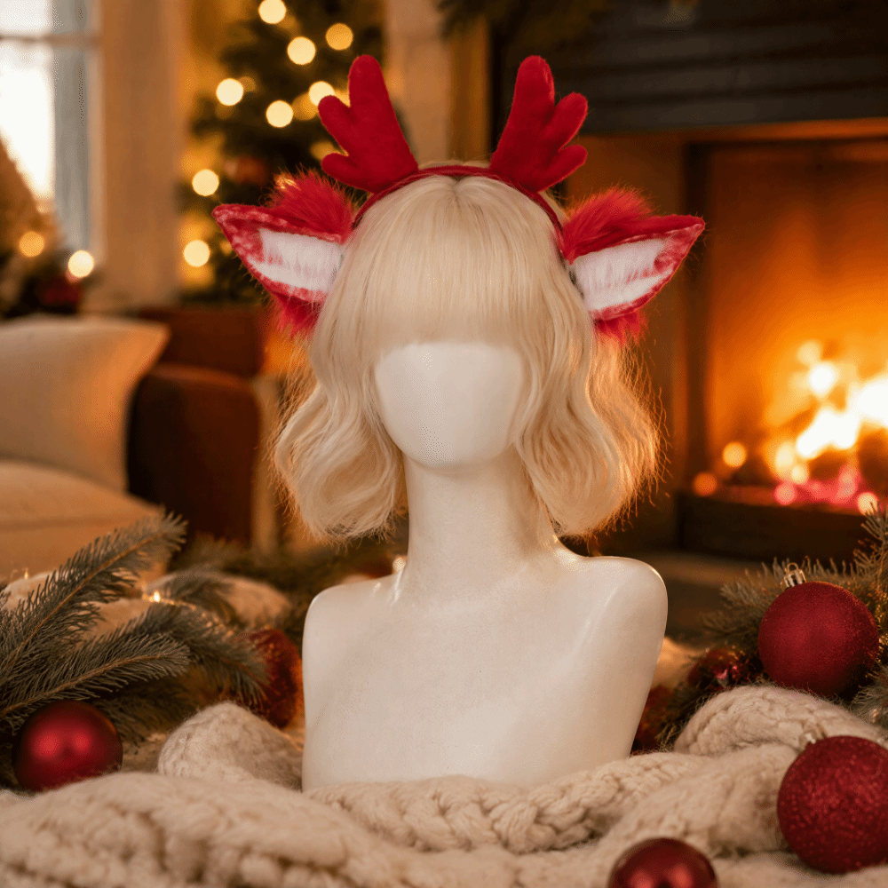 Reindeer Antlers Headband - Bando Tanduk Rusa untuk Pesta Natal,