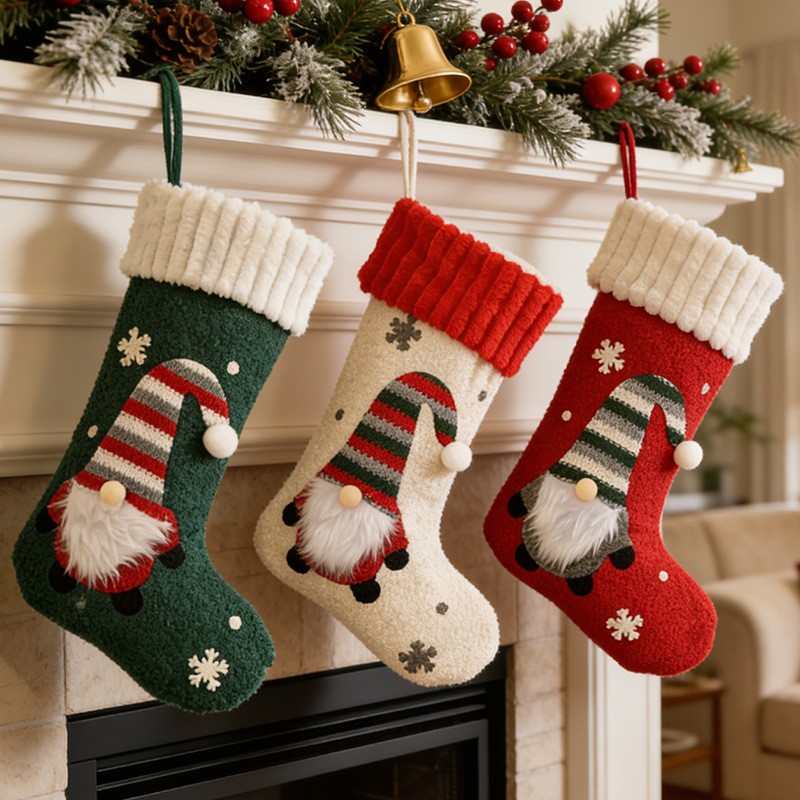 Christmas Stocking Hanging - Hiasan Natal berbentuk kaus kaki dengan