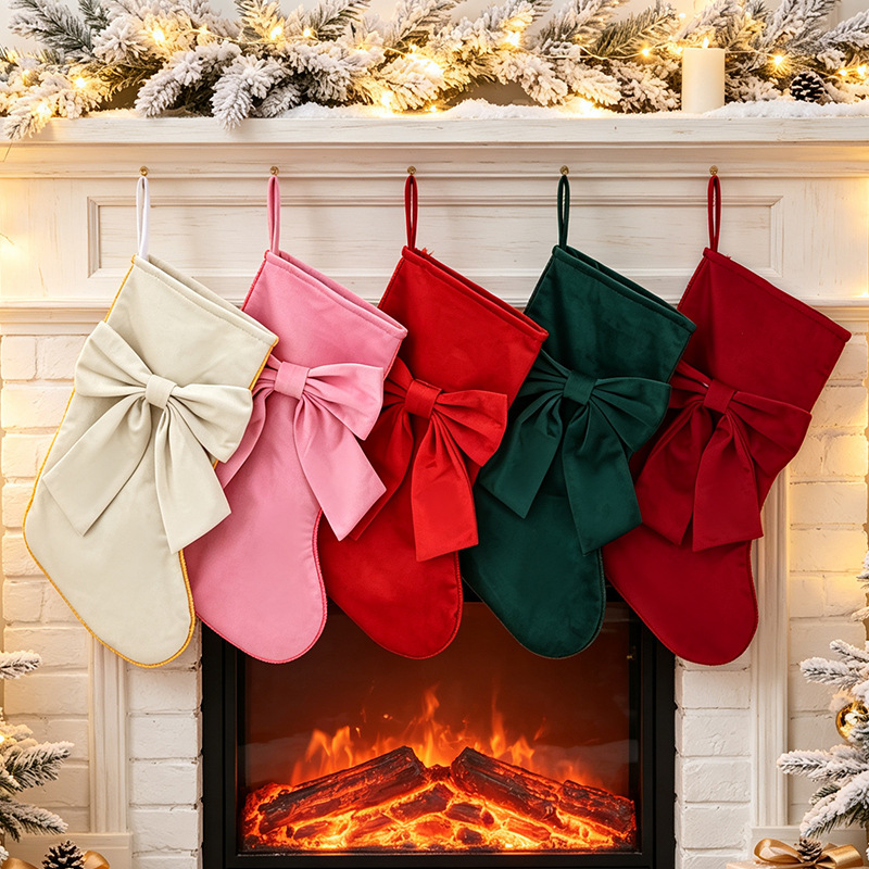 1 buah Kaus Kaki Natal, Tas Ha - Christmas Stocking Hanging ulasan dan harga