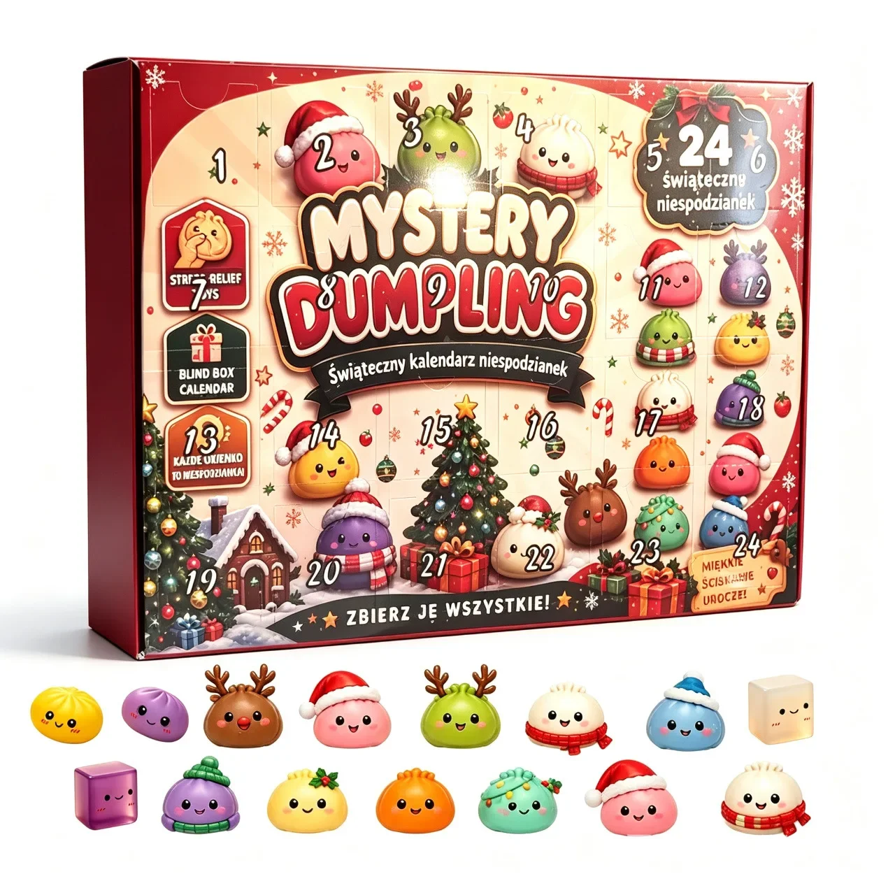 24 buah mainan berbentuk pangs - Advent Calendar Gift ulasan dan harga