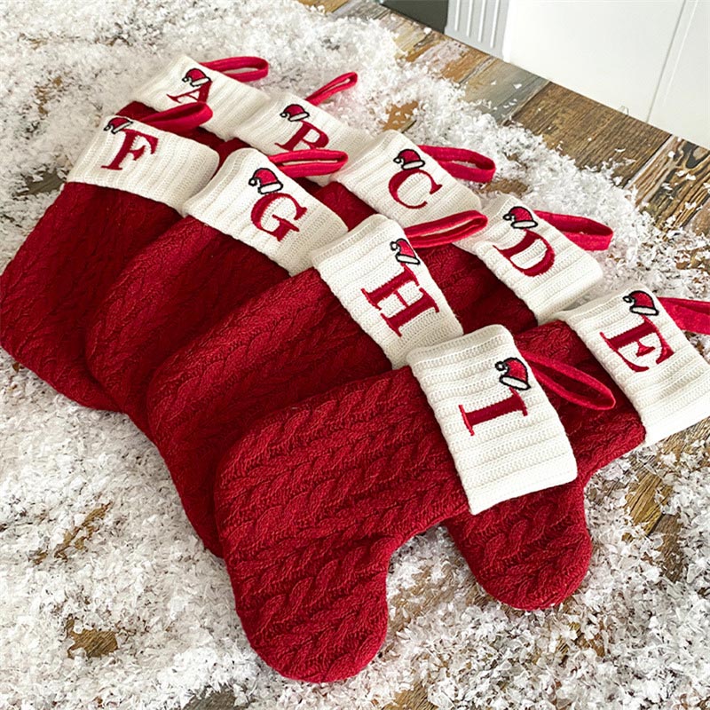 Kaus Kaki Natal Rajutan Motif  - Christmas Stocking Hanging ulasan dan harga