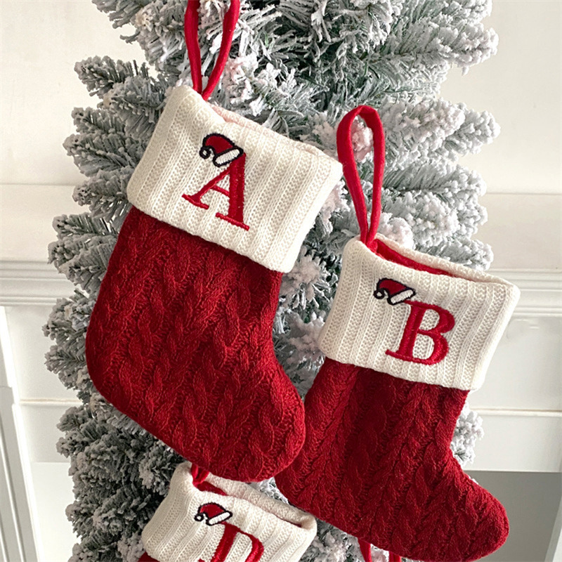 Kaus Kaki Natal Rajutan Motif  - Christmas Stocking Hanging ulasan dan harga