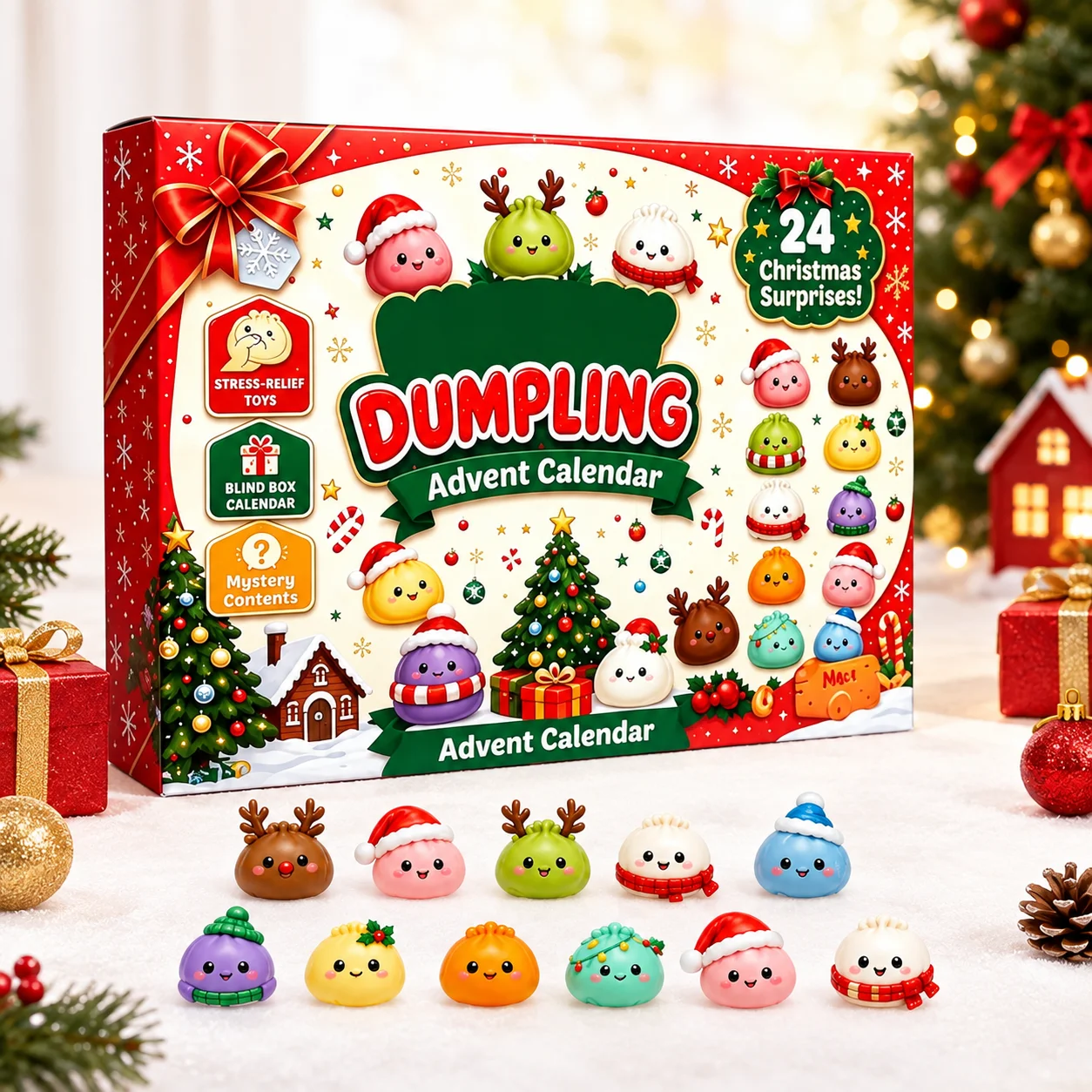 Kalender Advent Bentuk Pangsit - Advent Calendar Gift ulasan dan harga