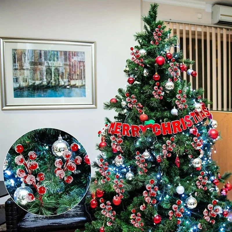 10-200 Buah Cabang Berry Merah - Christmas Tree Artificial ulasan dan harga