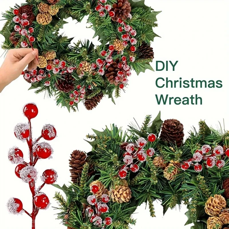 10-200 Buah Cabang Berry Merah - Christmas Tree Artificial ulasan dan harga