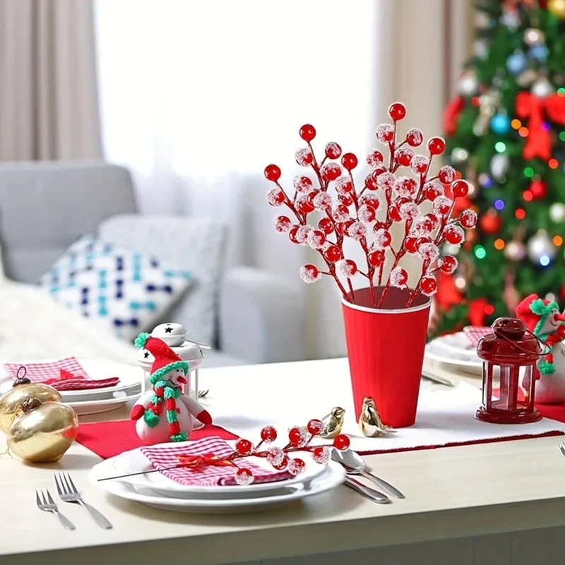 10-200 Buah Cabang Berry Merah - Christmas Tree Artificial ulasan dan harga