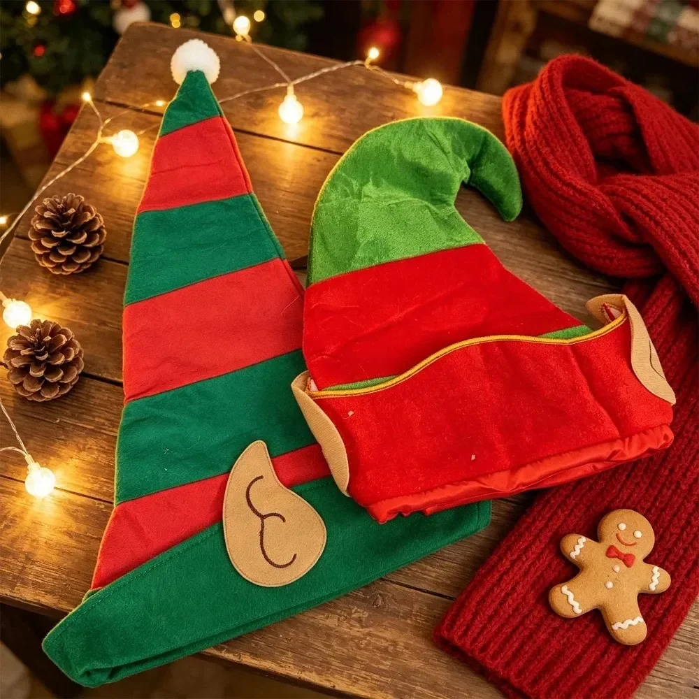 Topi Elf Natal, Topi Sinterkla - Santa Hat Plush ulasan dan harga