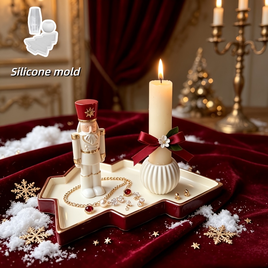 3 buah Cetakan Silikon Bentuk  - Nutcracker Figurine ulasan dan harga