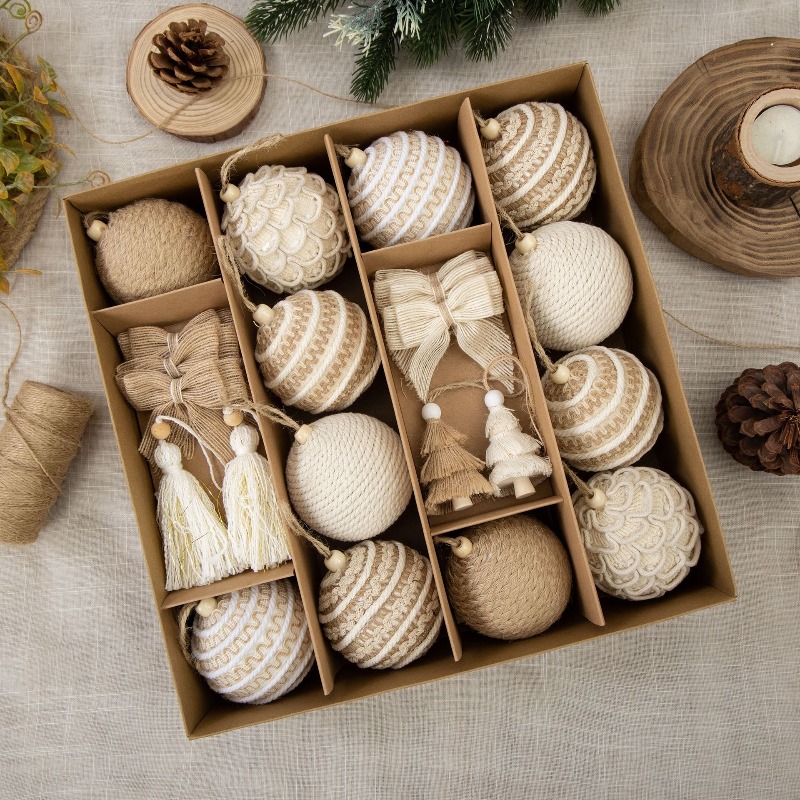 Kotak Hadiah Bola Natal Baru d - Gift Box Wrap Set ulasan dan harga