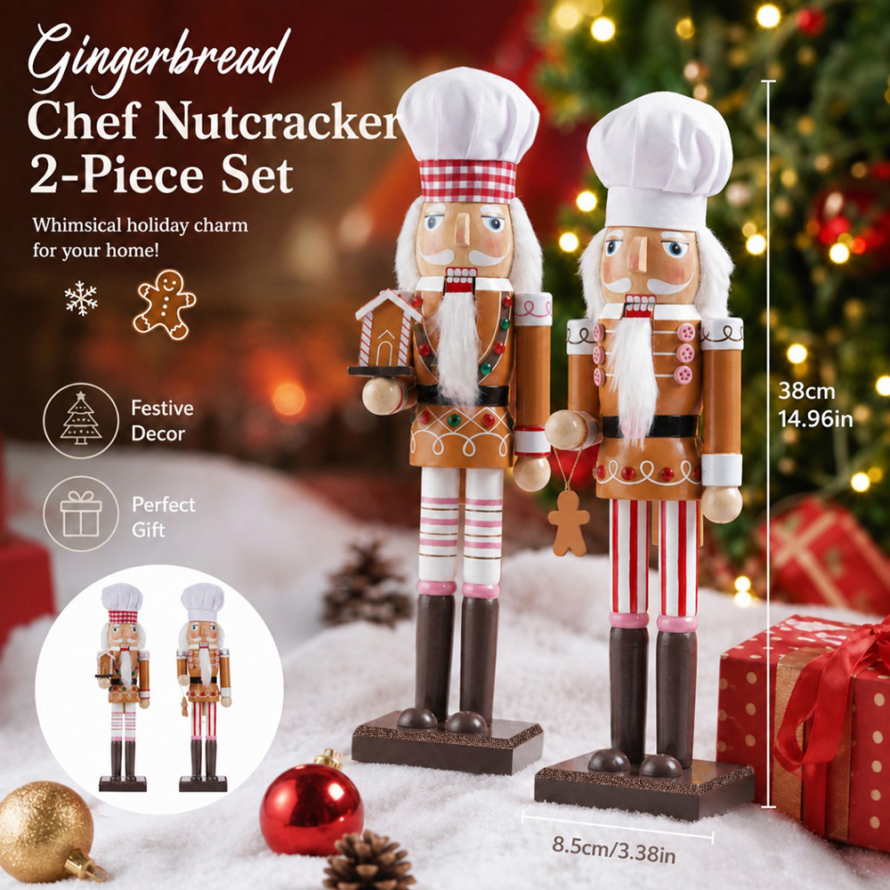 Ornamen Kayu Nutcracker Natal  - Nutcracker Figurine ulasan dan harga