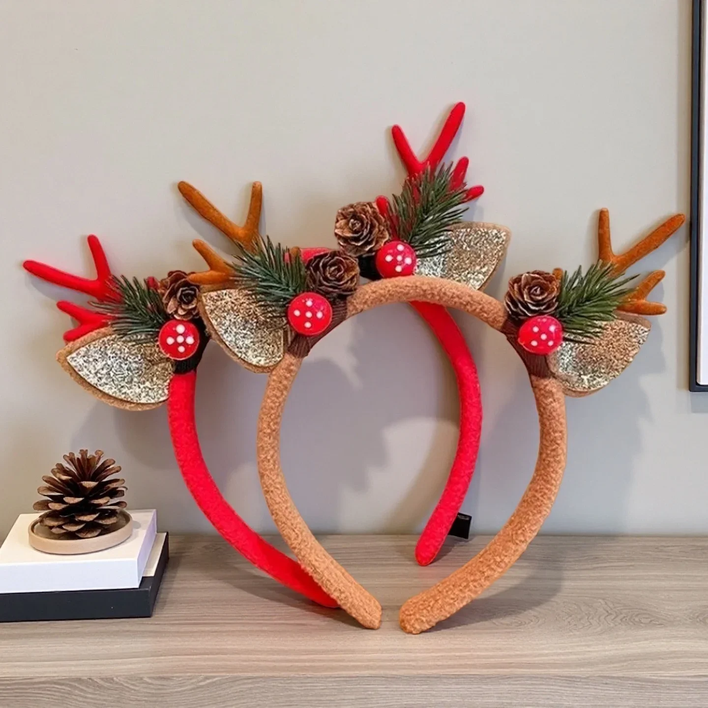 1 Buah Ikat Kepala Natal Perle - Reindeer Antlers Headband ulasan dan harga