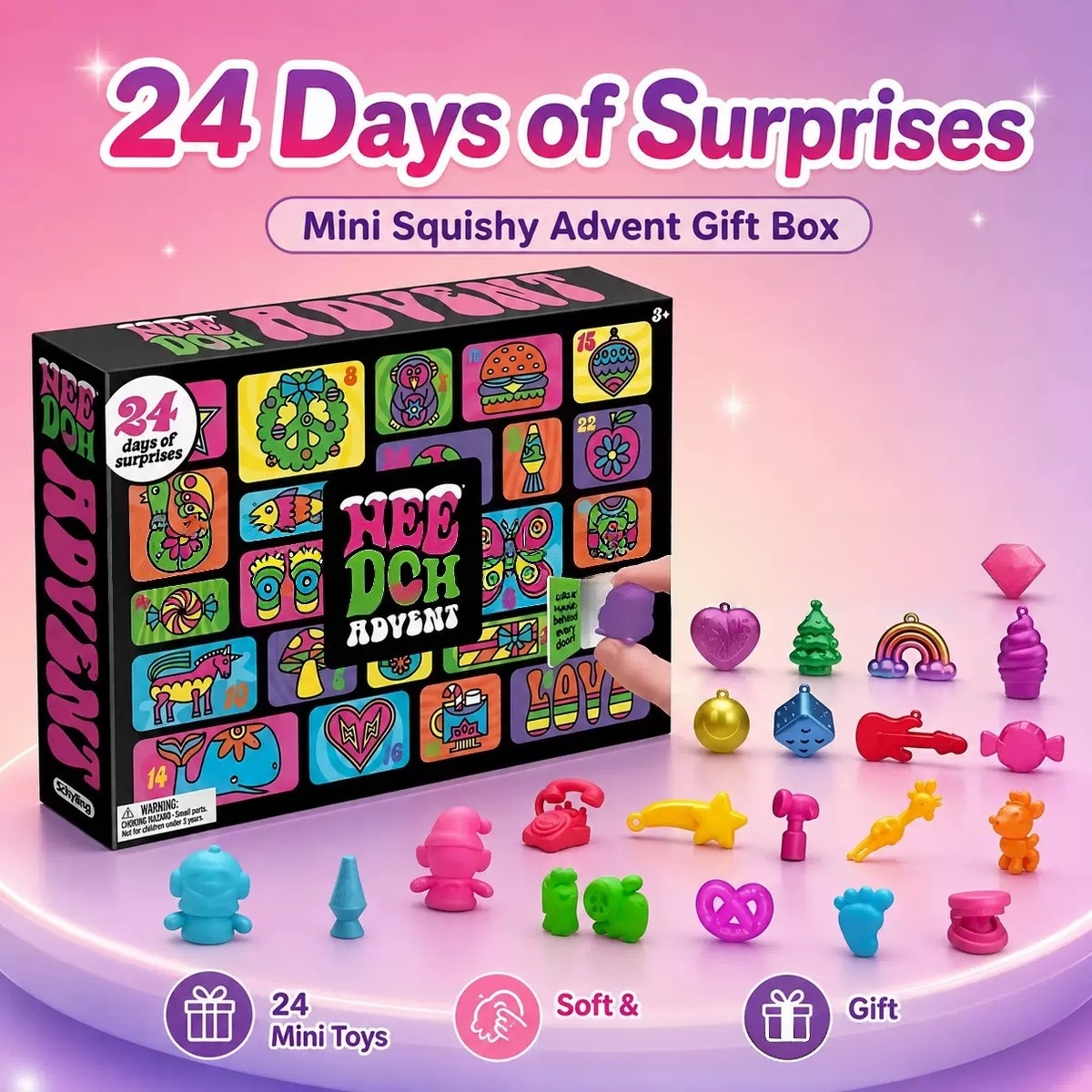 Kalender Advent Natal Needoh 2 - Advent Calendar Gift ulasan dan harga