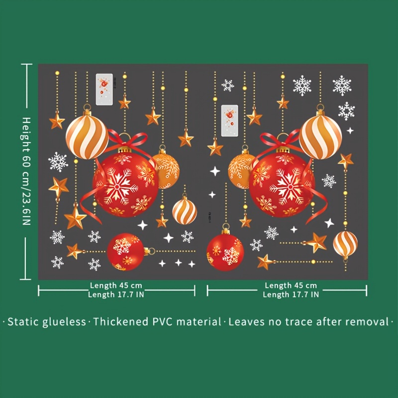Stiker Natal, Dekorasi untuk M - Snowflake Window Decal ulasan dan harga