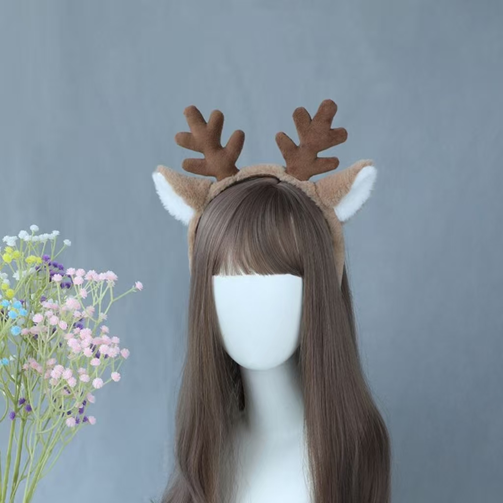 Kostum Natal Ikat Kepala Telin - Reindeer Antlers Headband ulasan dan harga