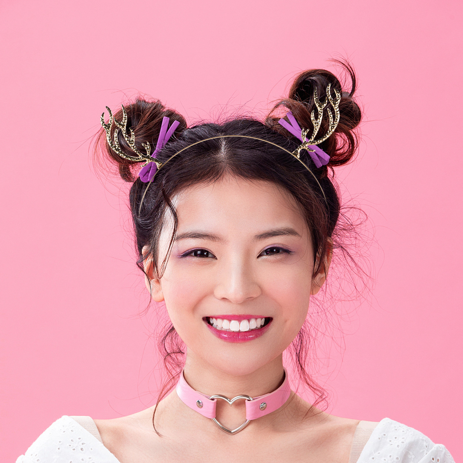 Bando Rambut Berhias Batu Rhin - Reindeer Antlers Headband ulasan dan harga