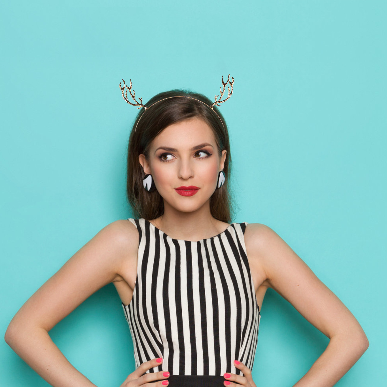 Bando Rambut Berhias Batu Rhin - Reindeer Antlers Headband ulasan dan harga
