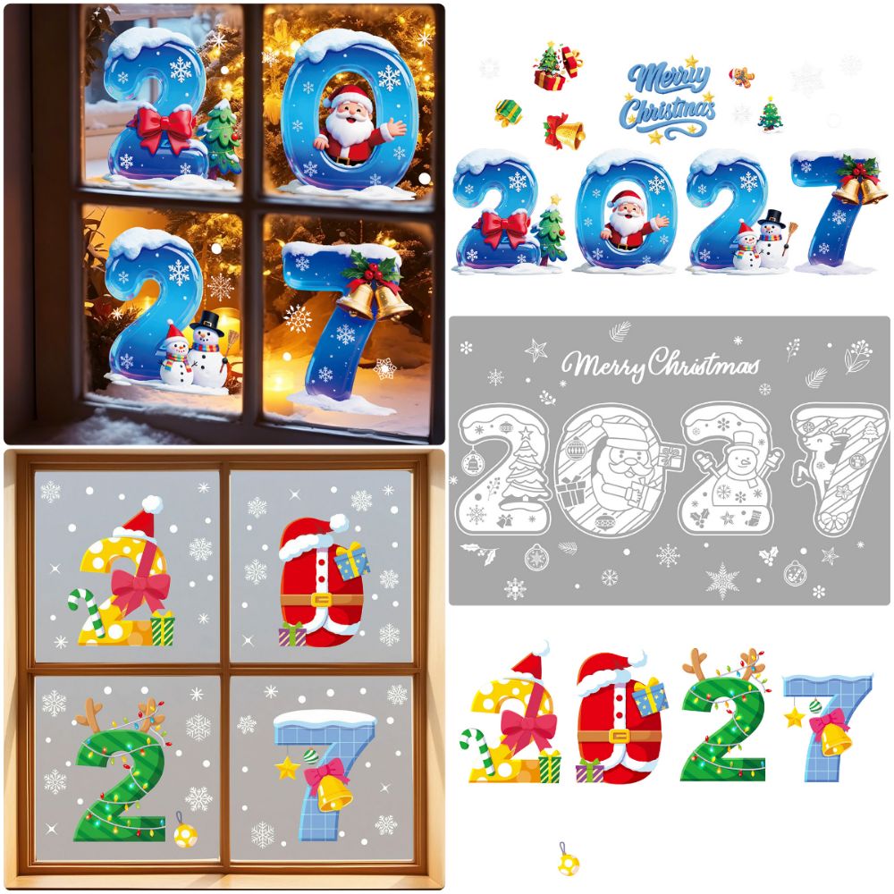 Stiker Jendela Natal Elektrost - Snowflake Window Decal ulasan dan harga