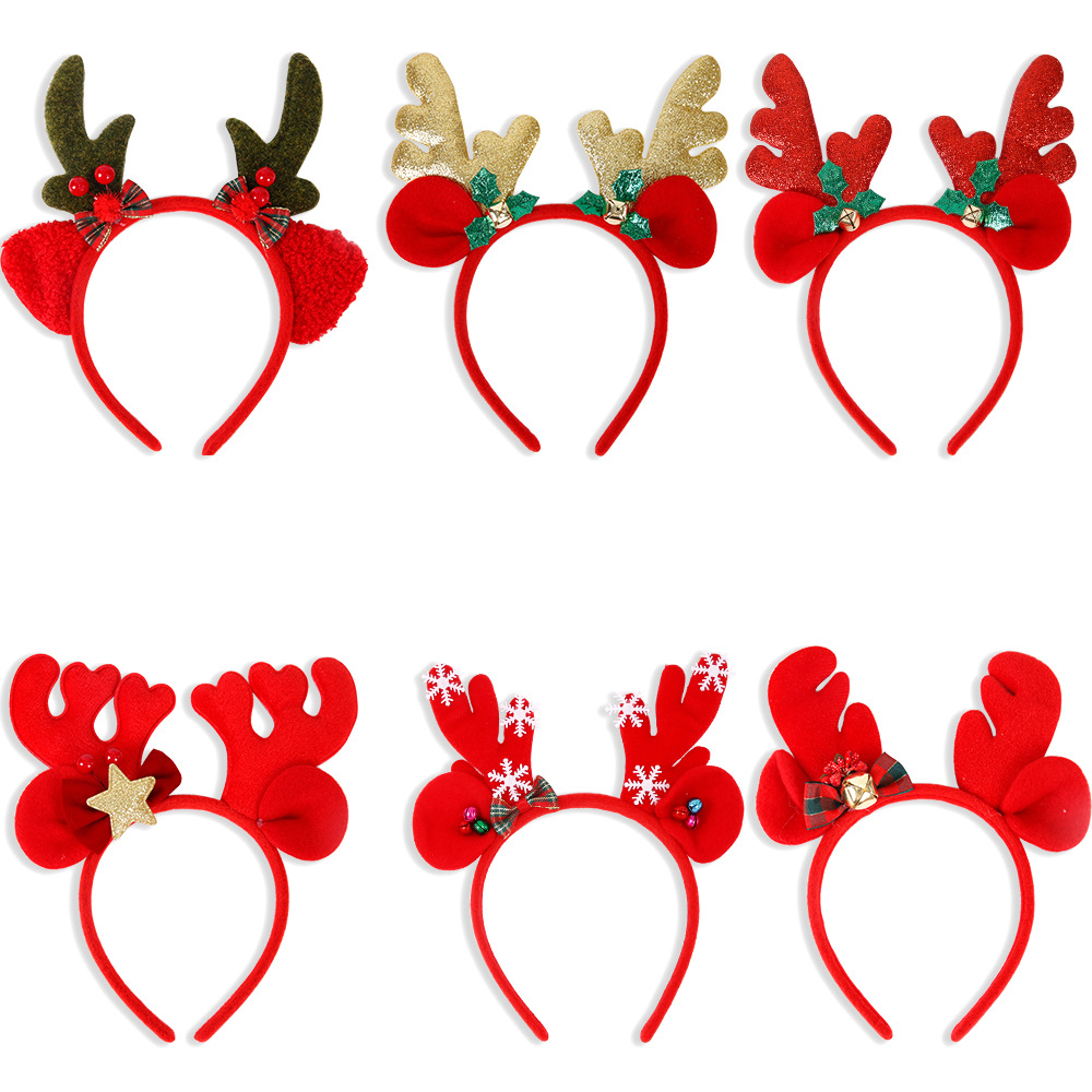 Headband Natal Rusa dengan Tan - Reindeer Antlers Headband ulasan dan harga