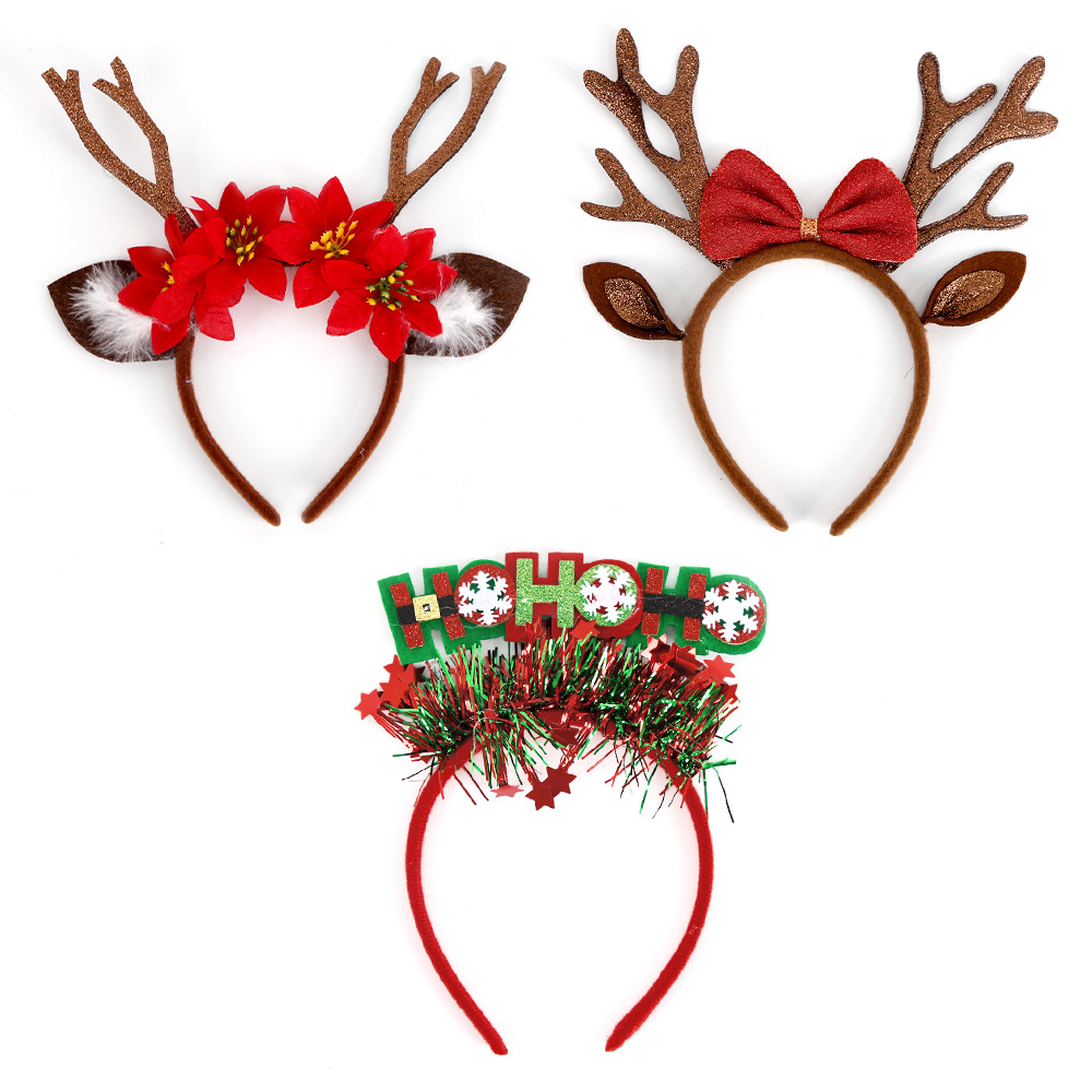 Headband Natal Rusa dengan Tan - Reindeer Antlers Headband ulasan dan harga